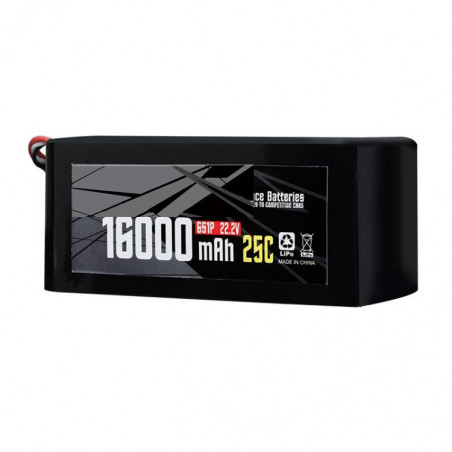 6S1P 22.8V 16000mAh High Voltage Drone Battery